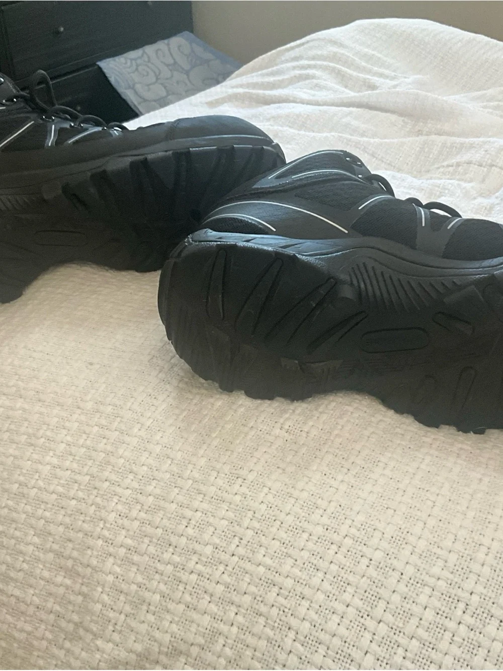 Wolverine Black Men’s Lace-Up Work/hiking Boots